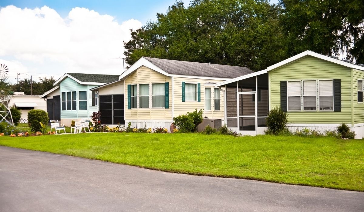 three Florida manufactured homes