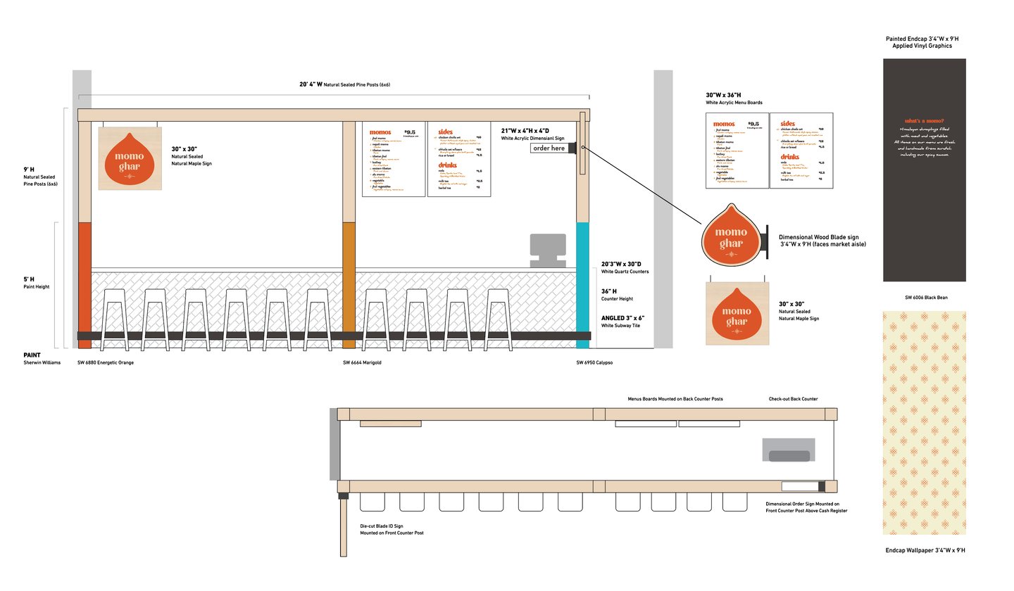 Momo Ghar Branded Environmental Elevation