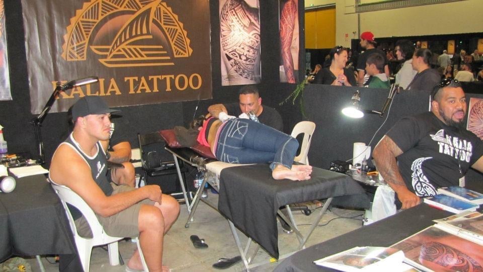 Kalia Tattoo booth at Australia Tattoo Convention in Sydney 