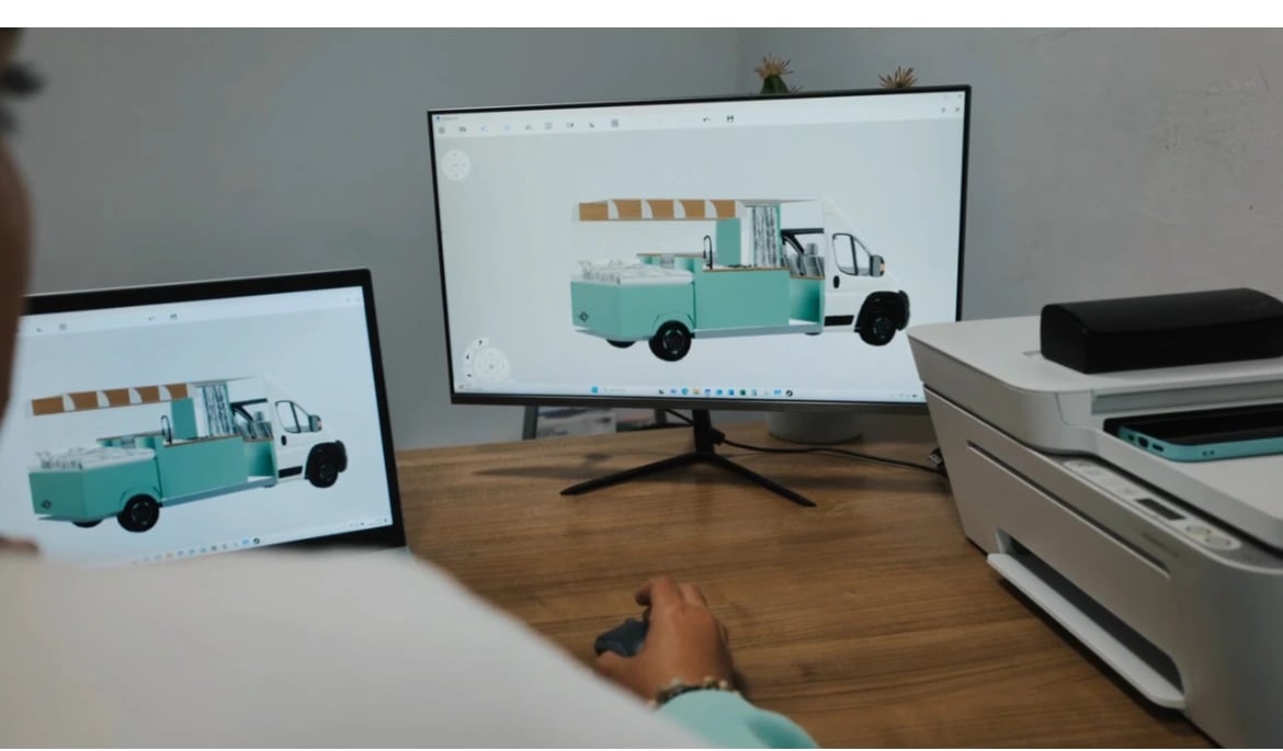 diseñar una modelo 3d para una furgoneta camper y camperizar desde cero