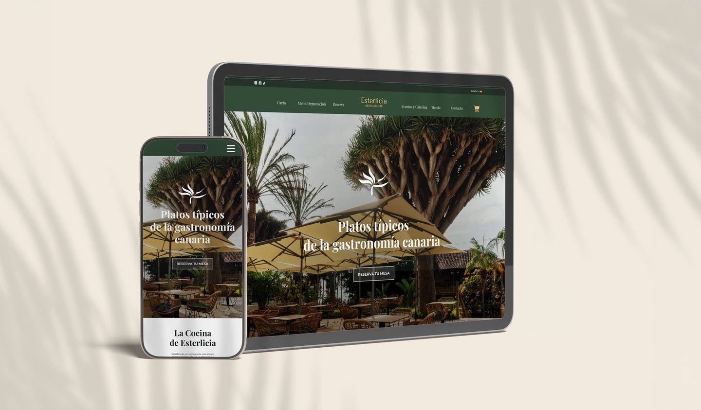 Restaurant responsive web design