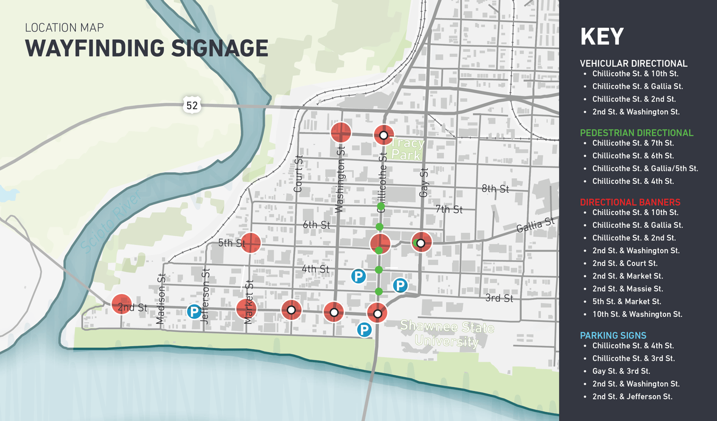 City of Portsmouth Sign Location Plan