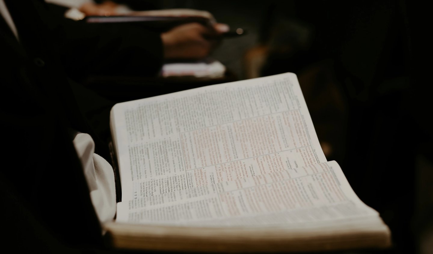 holding a bible