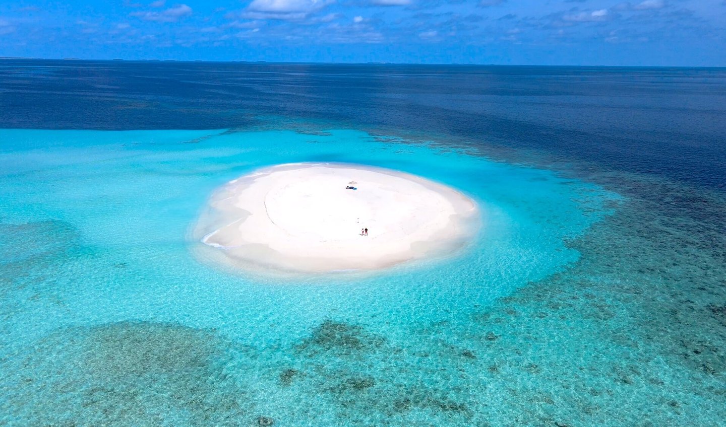 Six Senses Laamu Maldives sandbank