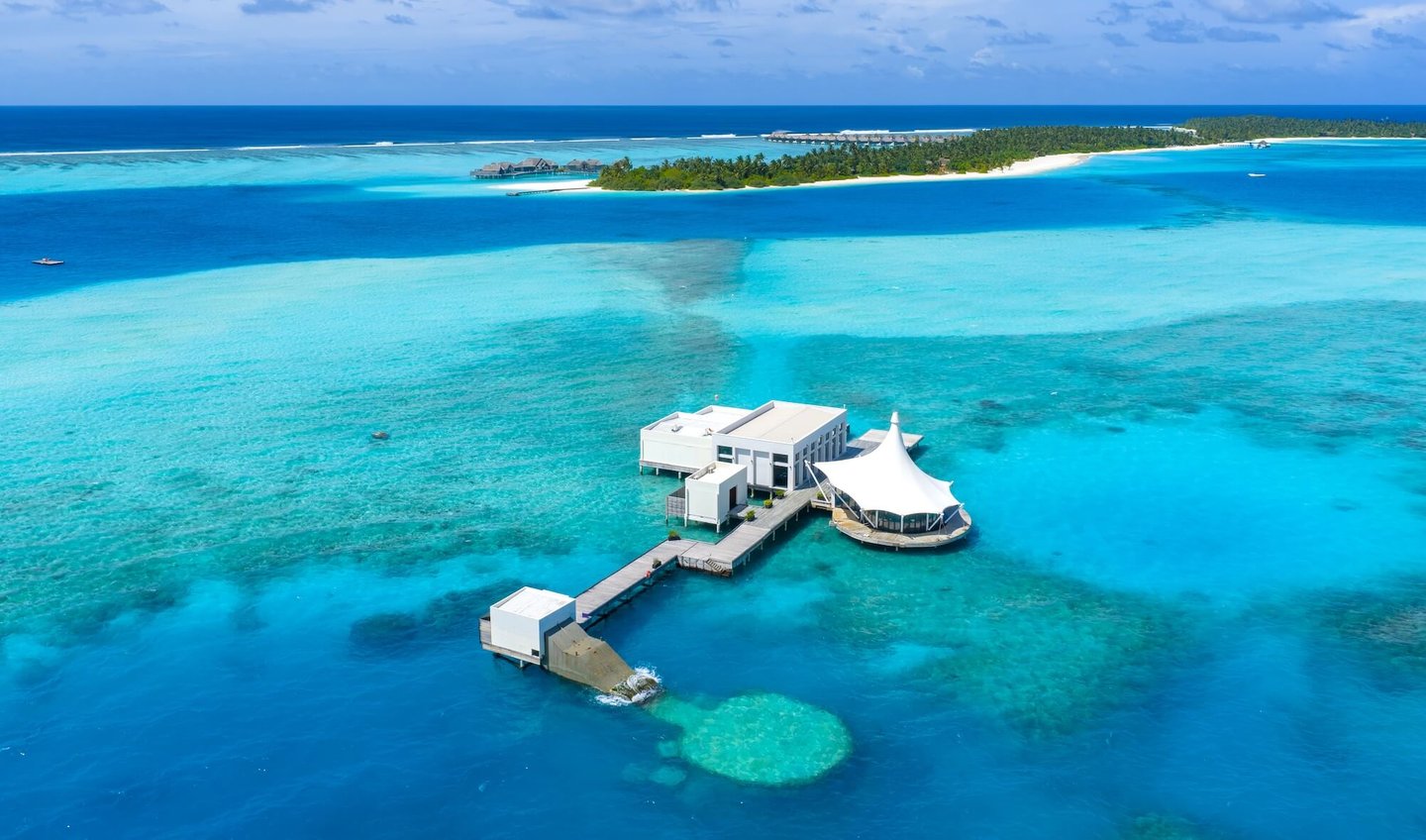 Niyama Maldives subsix underwater restaurant arial