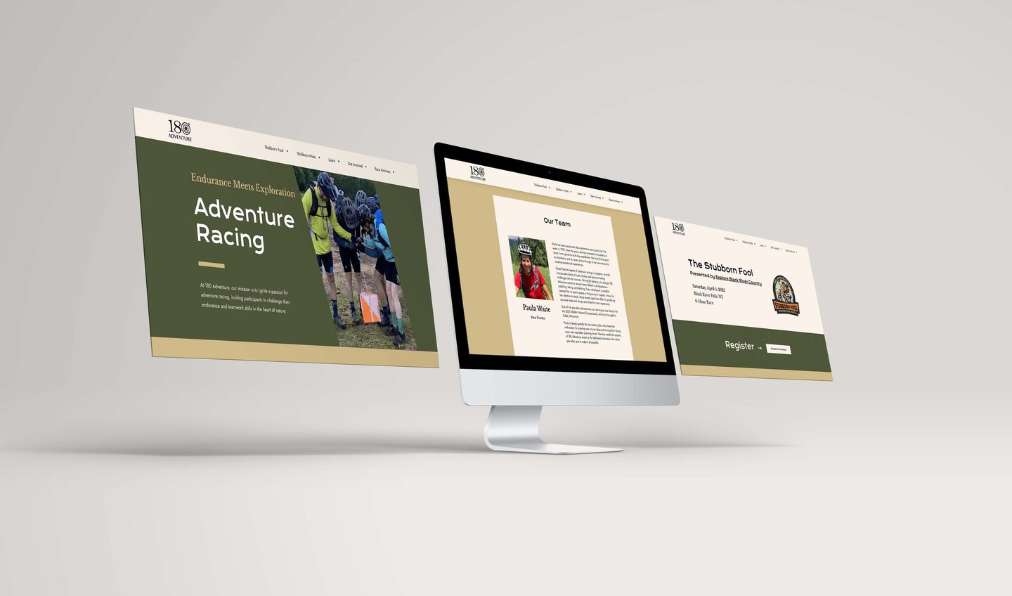 180 adventure website redesign for adventure racing