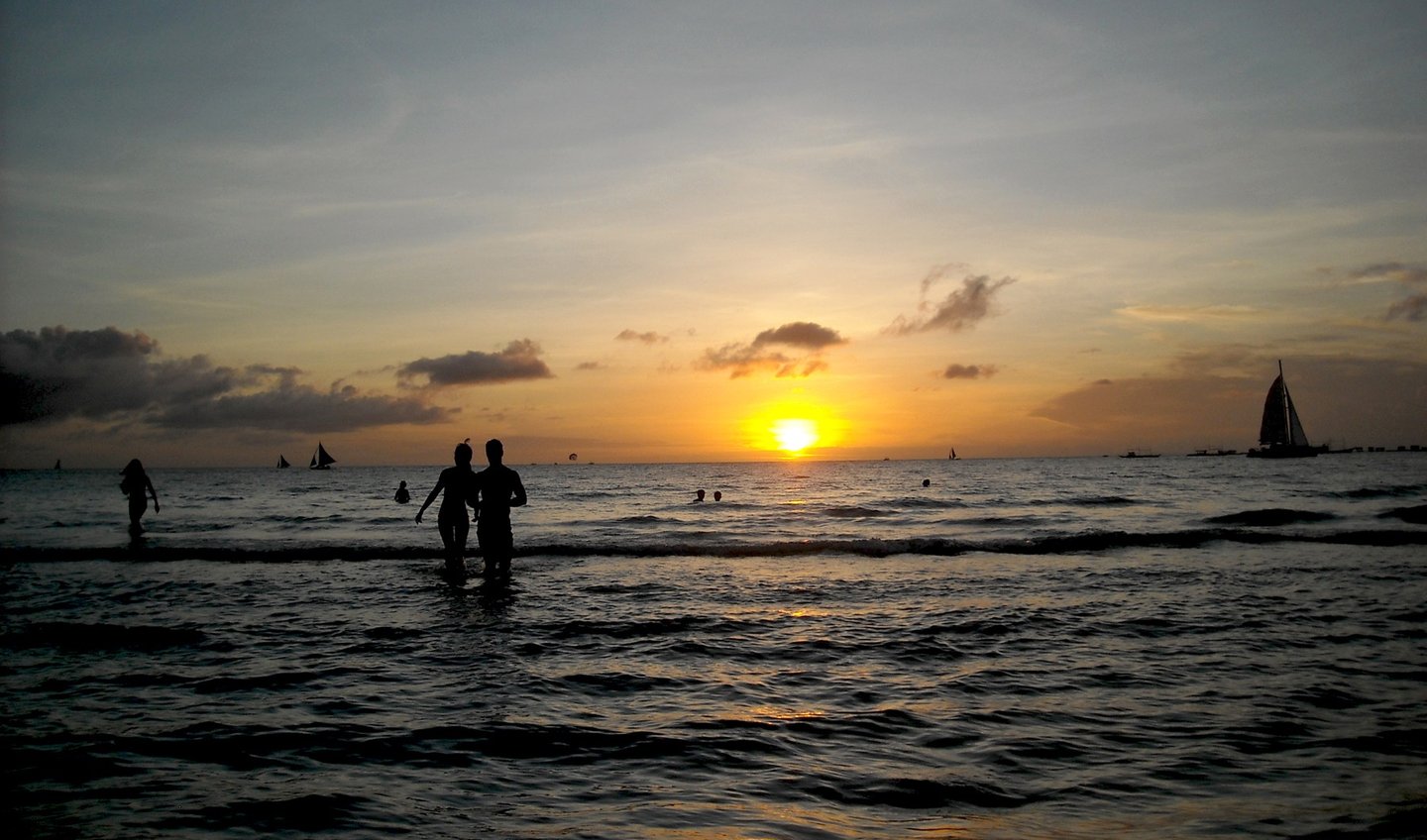 Boracay, Philippines at sunset