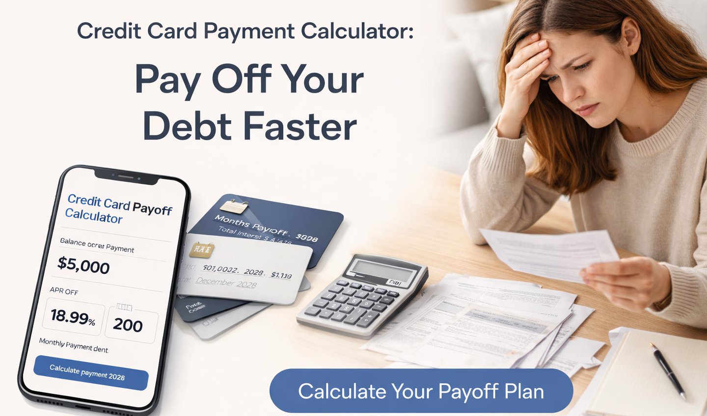 Credit Card Payment Calculator: How to Pay Off Your Debt Faster_cleareveryday.com
