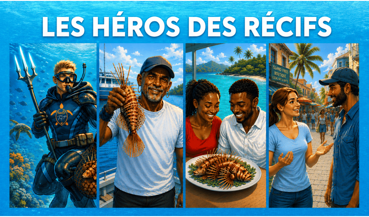 Chacun peut contribuer aux efforts de contrôle du poisson-lion dans les Caraïbes