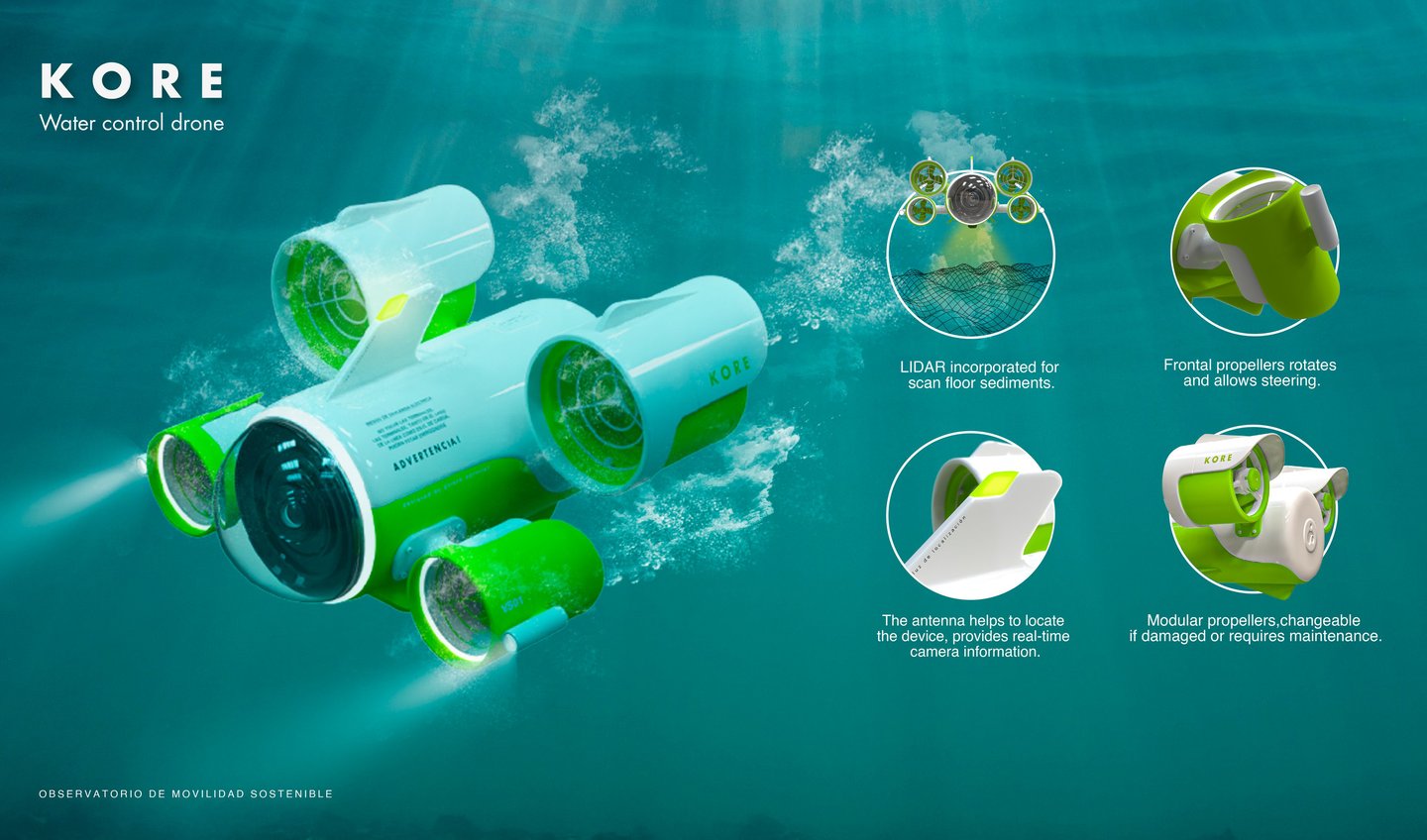 UNDERWATER DRONE KORE AUV 