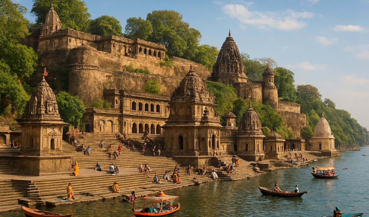 Ahilya fort and ghats