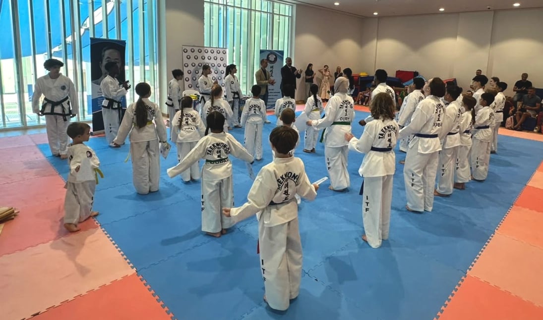 Students raising to the challenge at Hwa Rang Exam Day