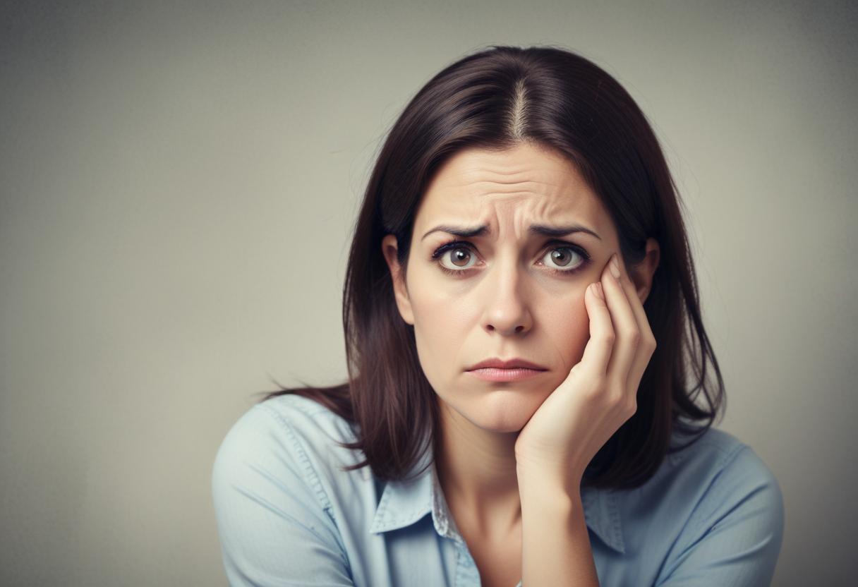 MULHER SE SENTINDO PESSIMISTA