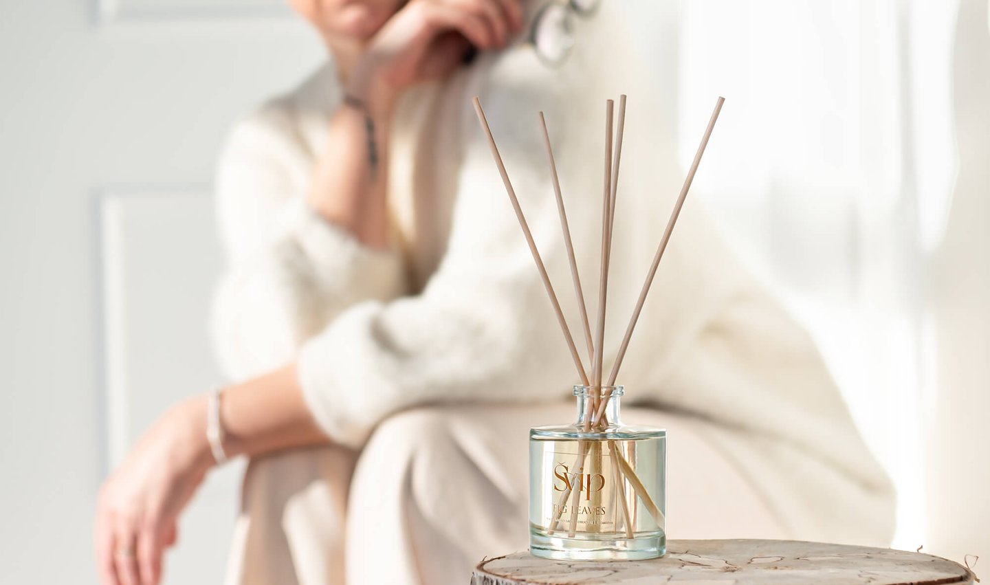 Namu kvapas su lazdelemis FIG LEAVES