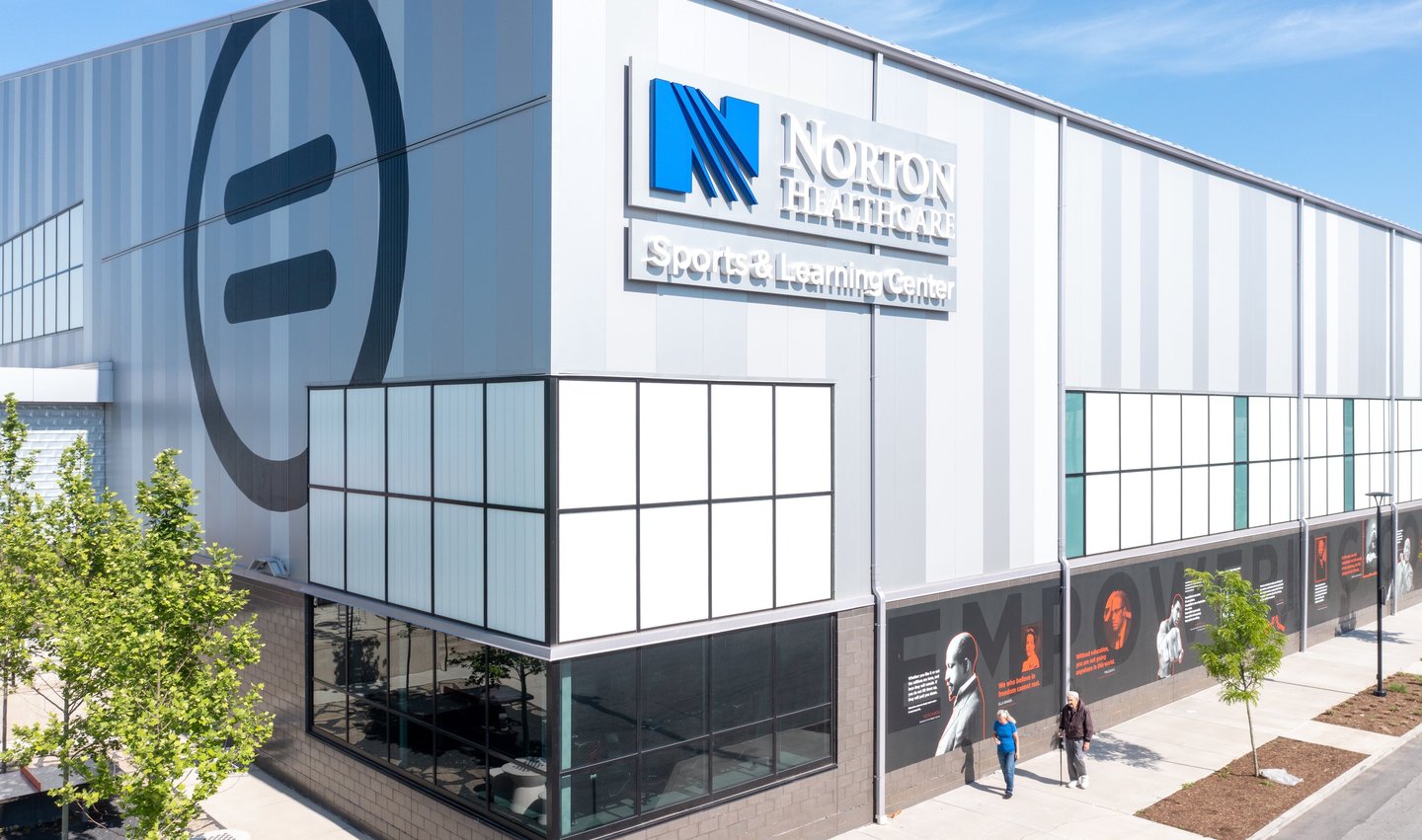 Louisville Urban League Sports & Learning Complex Exterior Signage and Cultural Wallscape