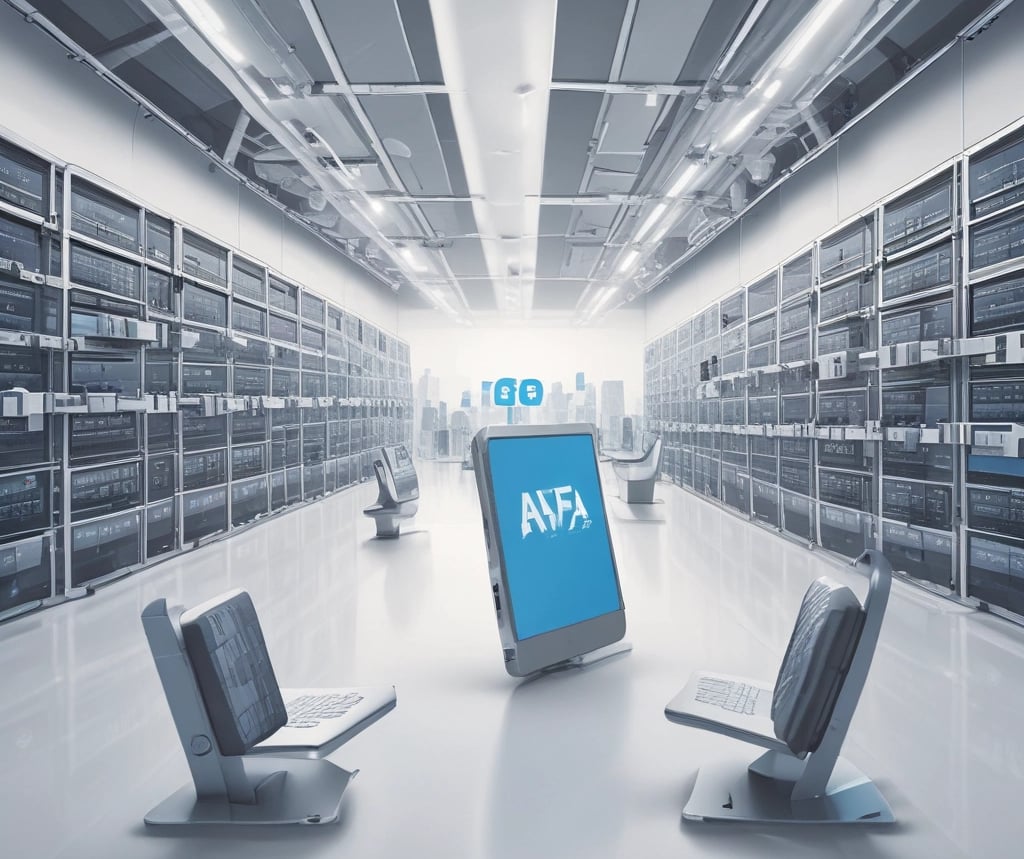 A vibrant workspace with books, a tablet showing learning apps, and a cup of coffee