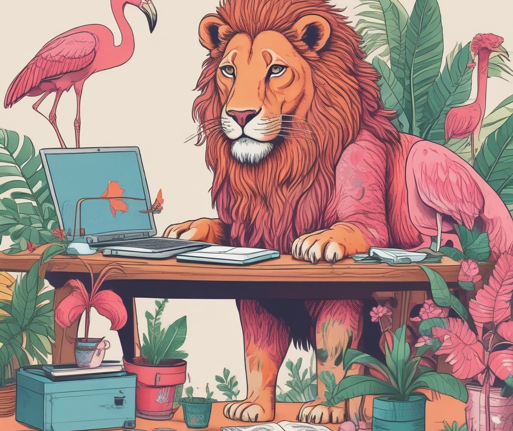 A calm office desk with legal books, a laptop, and a plant reflecting a professional yet warm workspace.