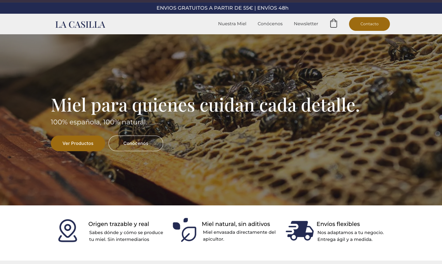 Desarrollo de Eccomerce para un distribuidor de miel en Sevilla