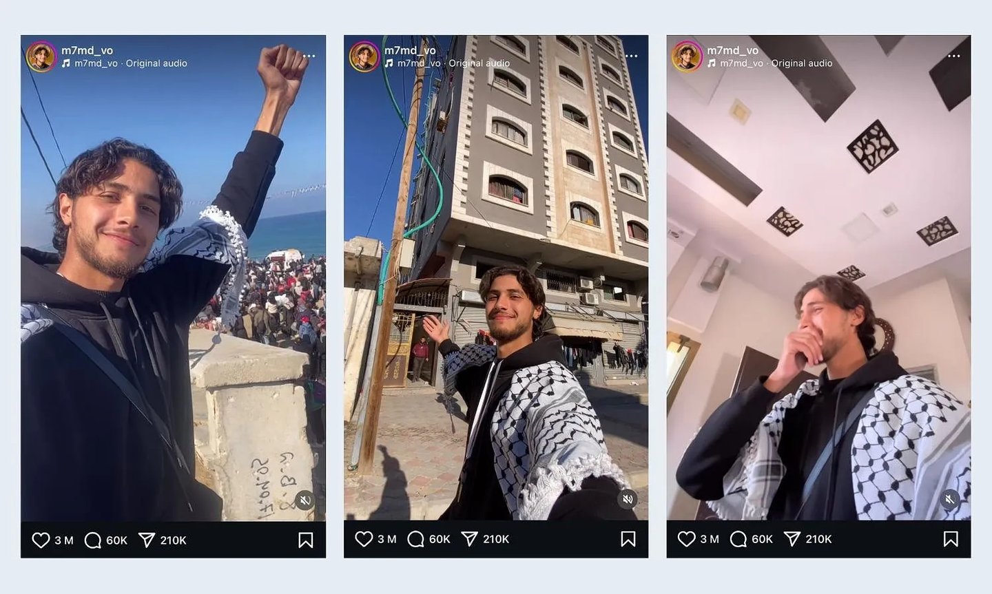 Artikel Roland van Erven over vlogger in de Gazastrook