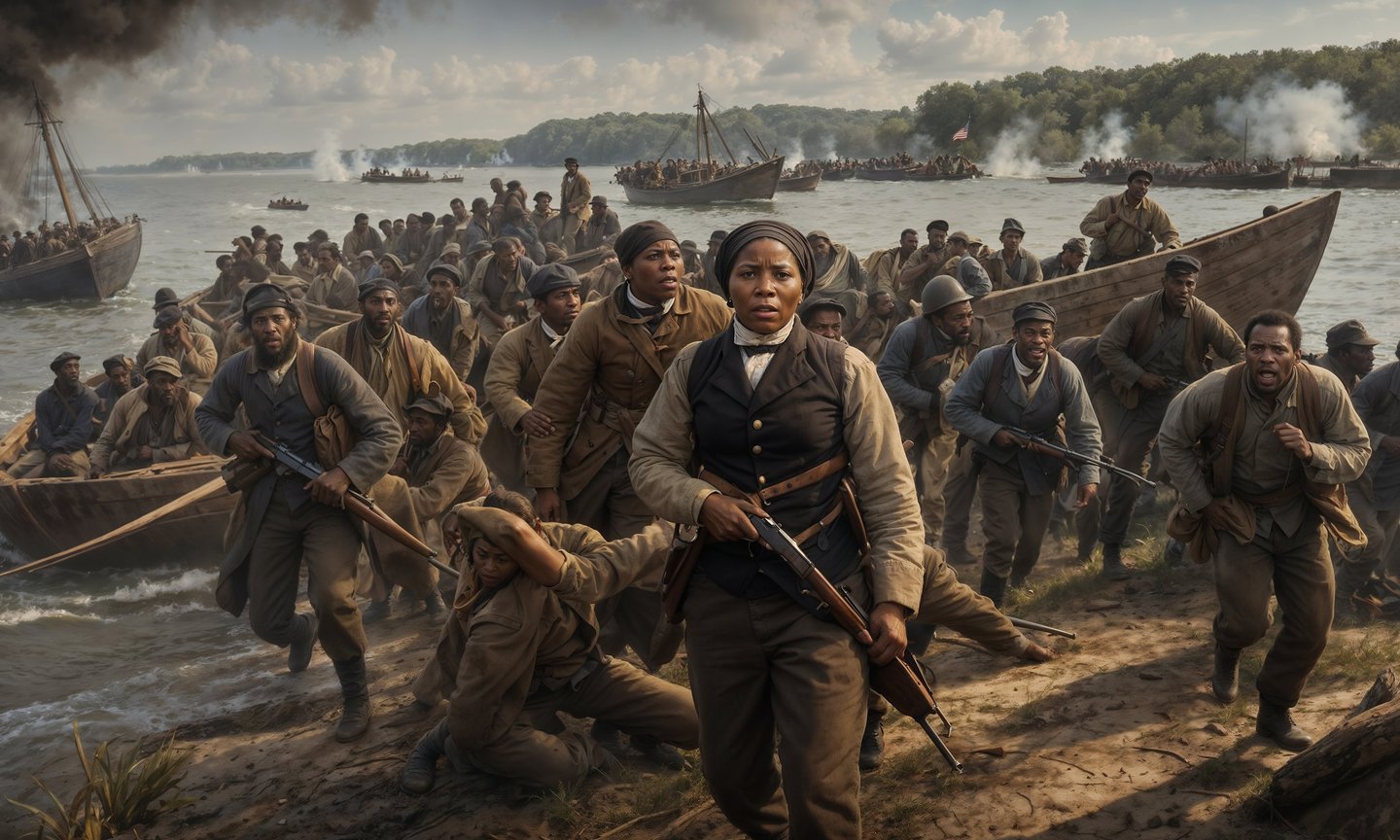 Harriet Tubman Leads The Combahee Ferry Raid