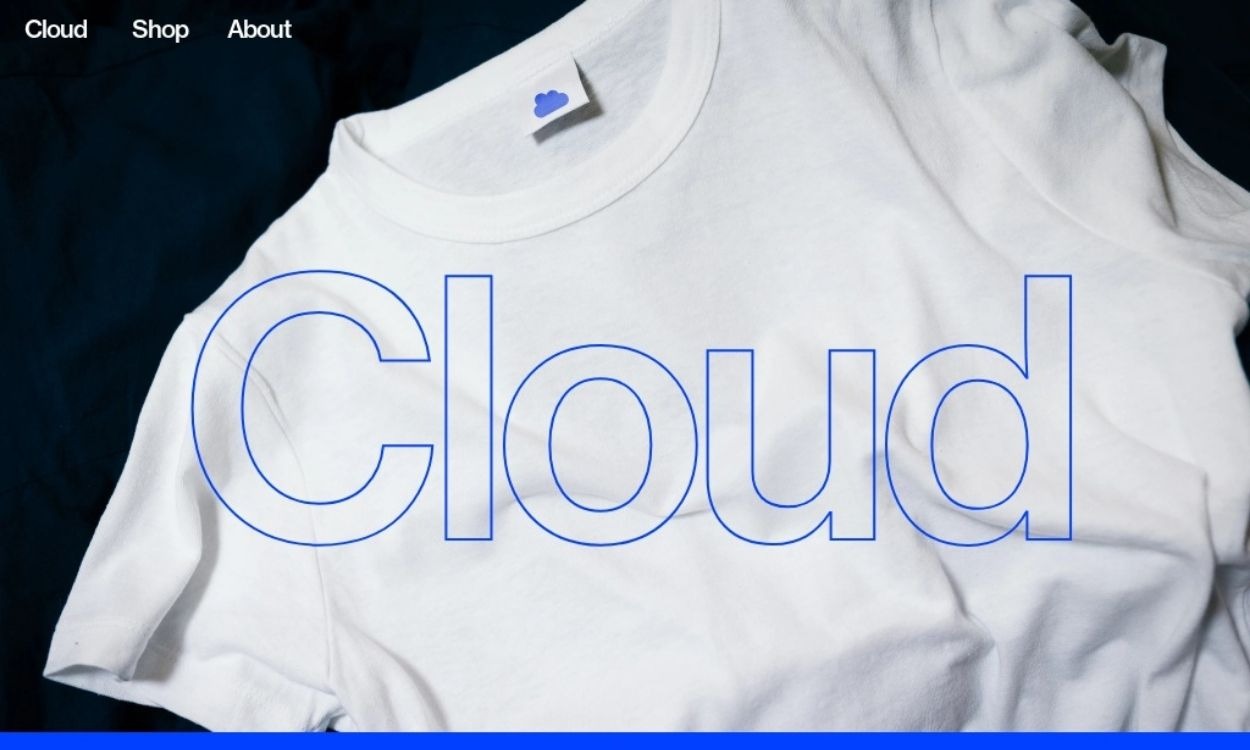 A simple and catchy template for an online store