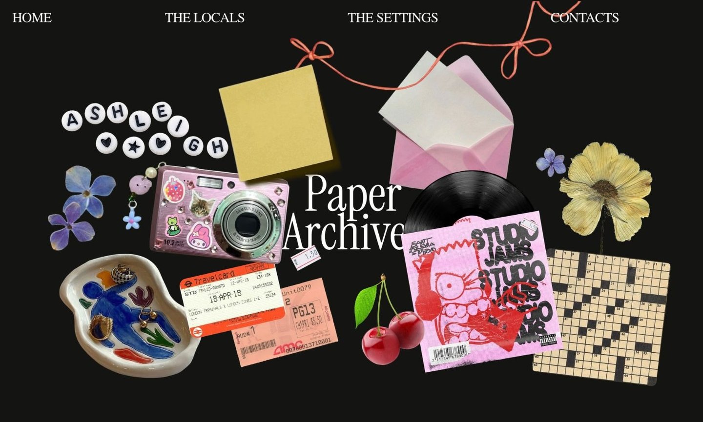 Paper Archive Portfolio Readymag Template