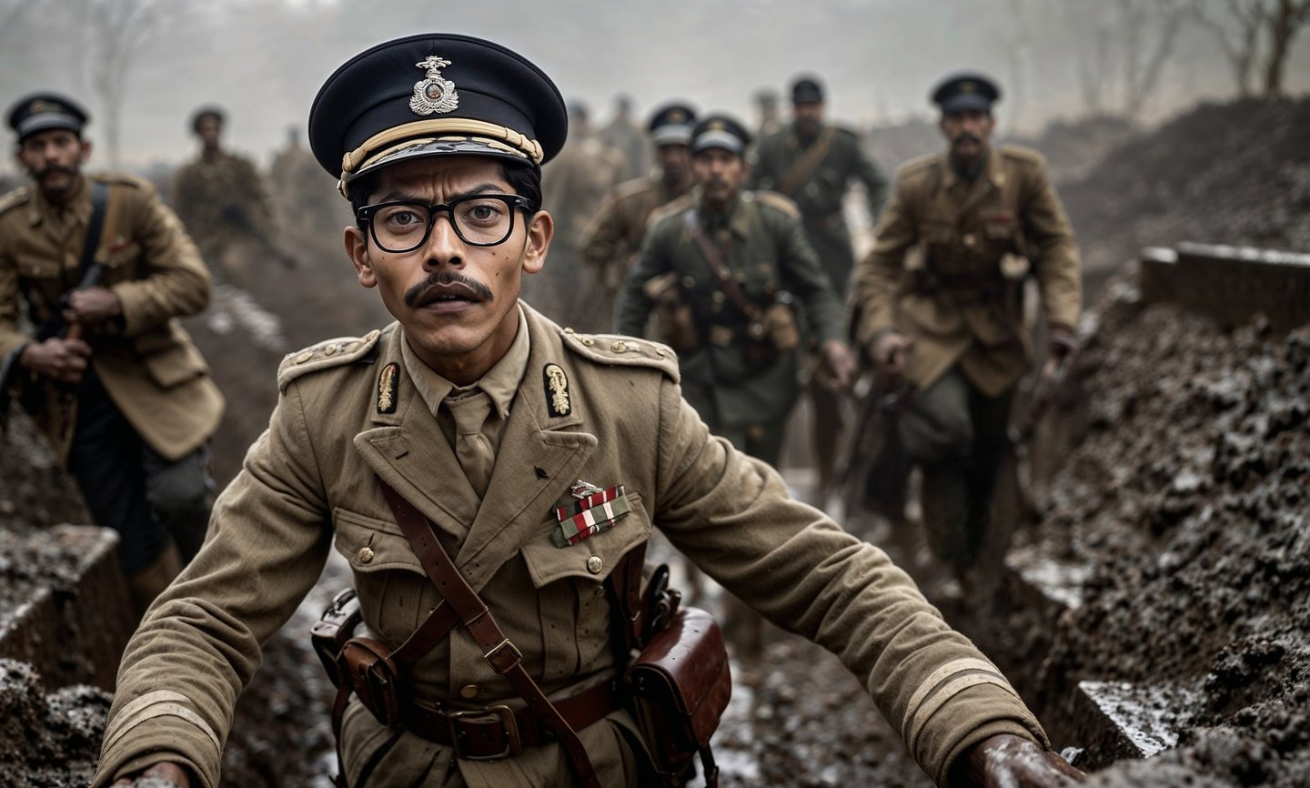 Chandra Singh Garhwali, as a British Soldier in WWI