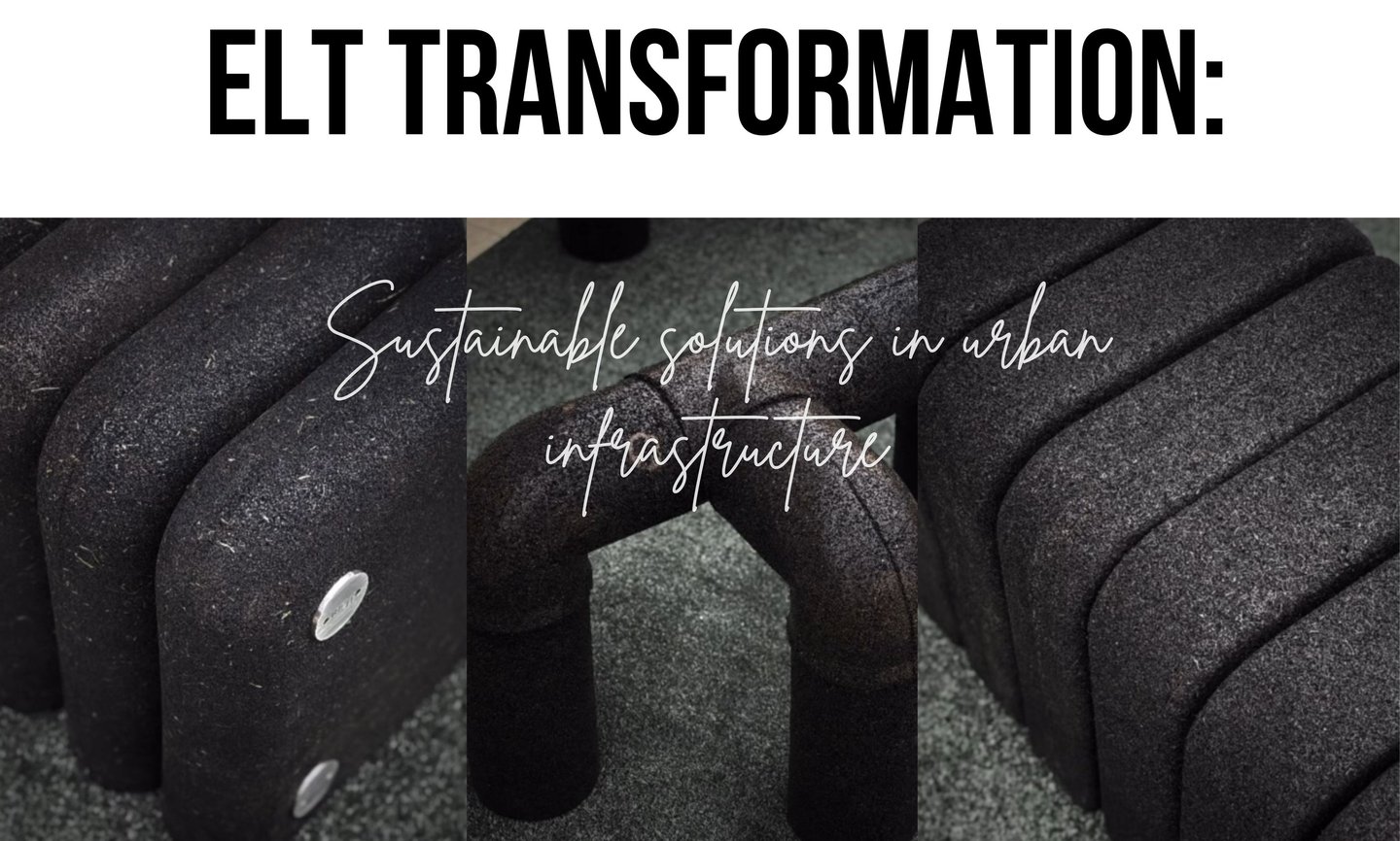 Re-Ti: playground equipment, road barriers, and public benches made from recycled tires, sustainable