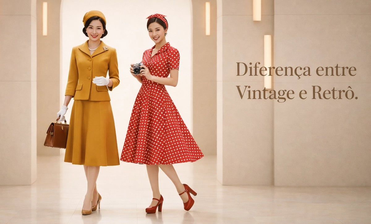 Qual a diferença entre vintage, retrô e antiguidades