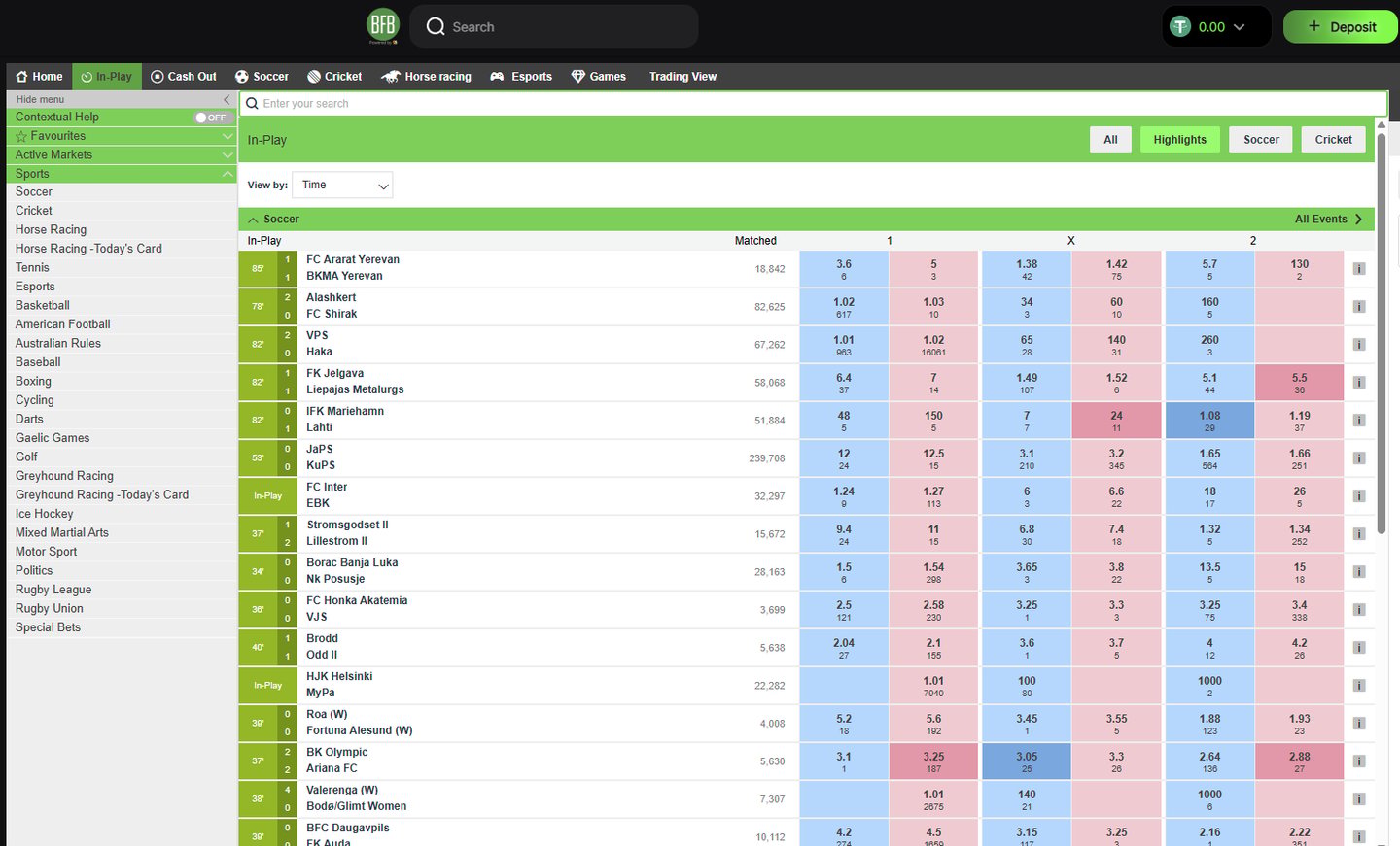 BETTING ACCOUNT 96EX BFB247