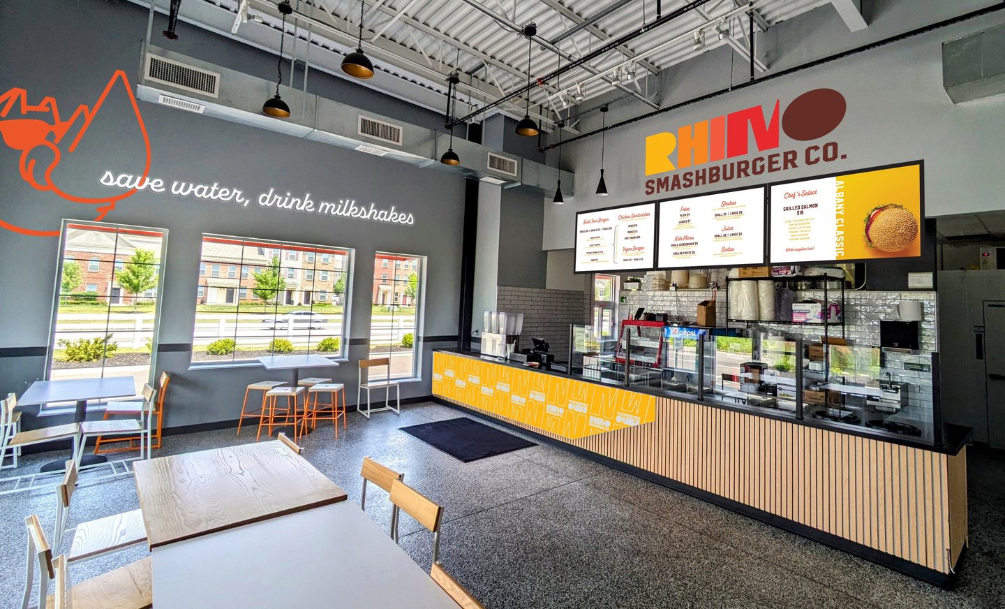 Rhino Smashburger Co. Brand Environmental Graphics
