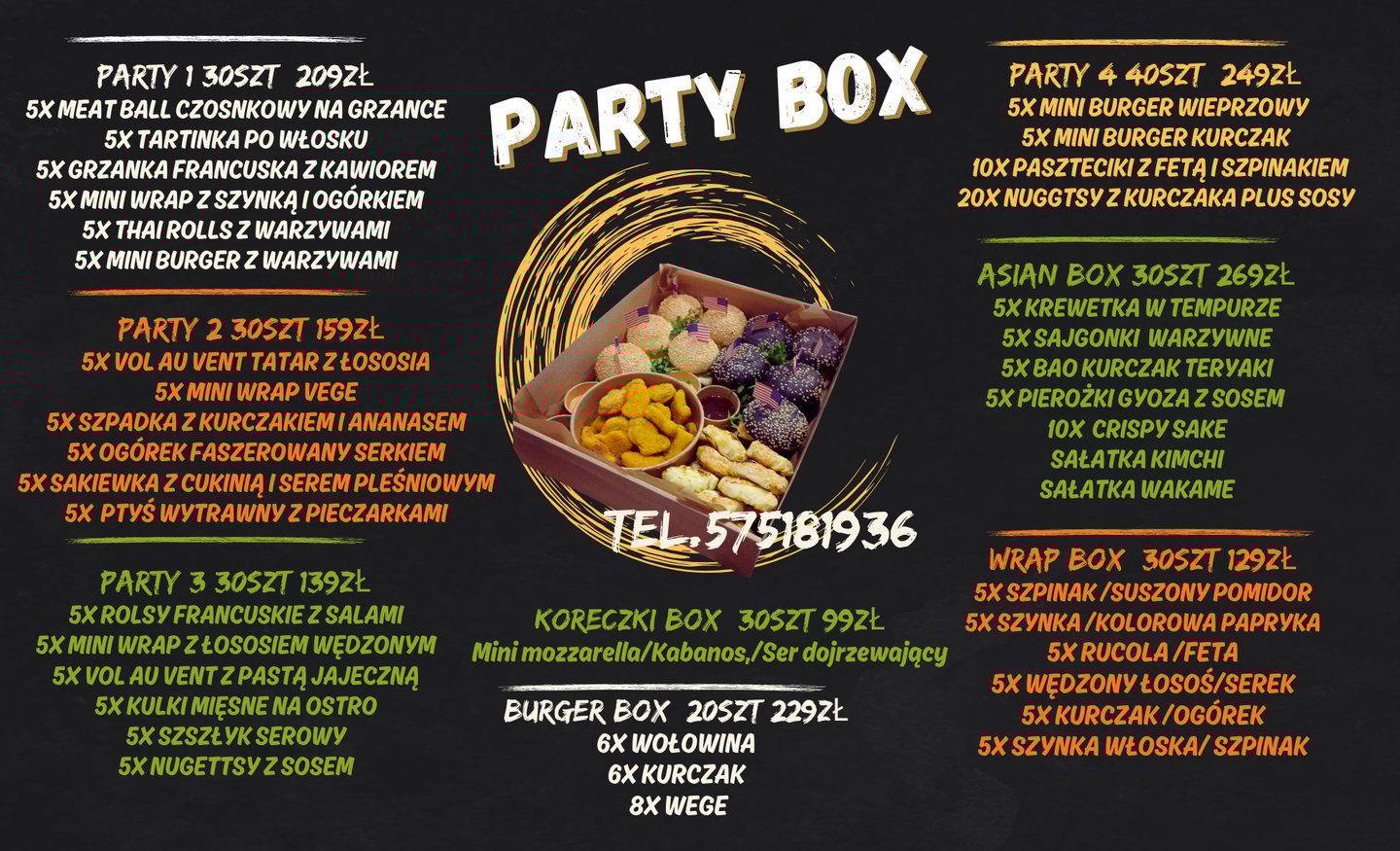 Part box z mini burgerami