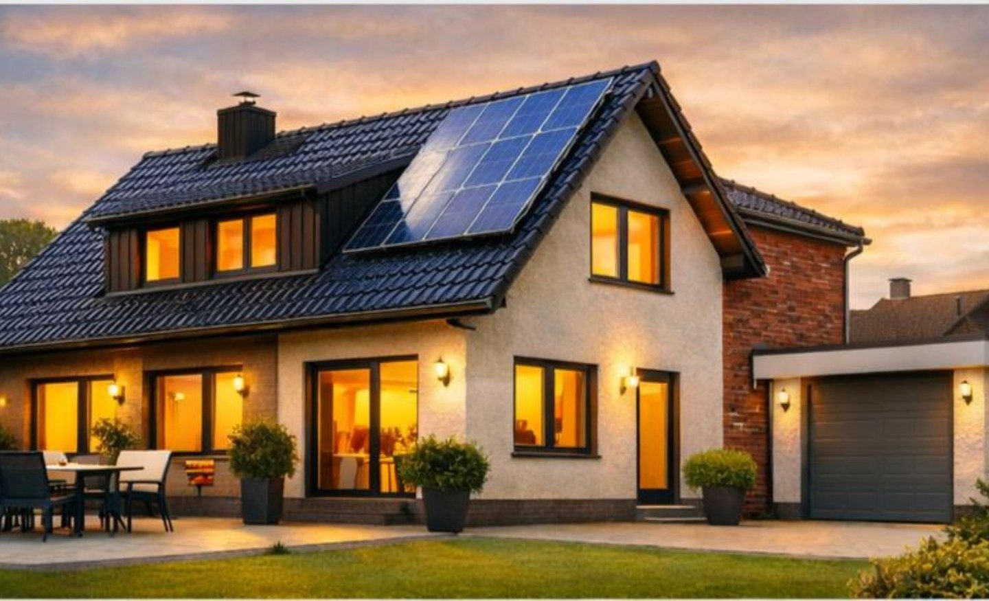 „Einfamilienhaus aus den 1960er/70er‑Jahren in Aachen mit Schleppdachgaube und Solaranlage – Beispie