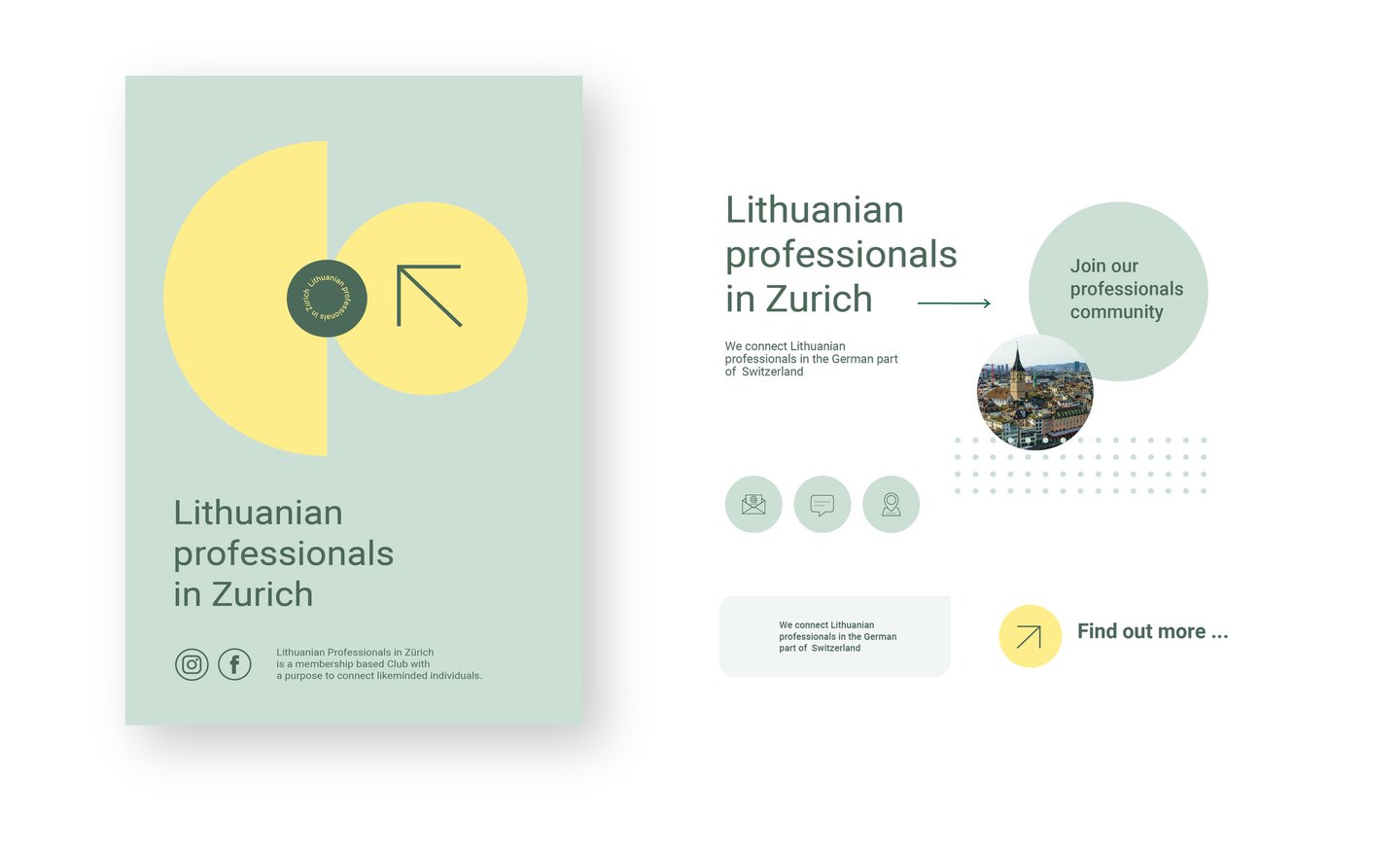 Visuell identitets eksempel – Zurilit: layout- og innholdsstruktur for nettsidedesign