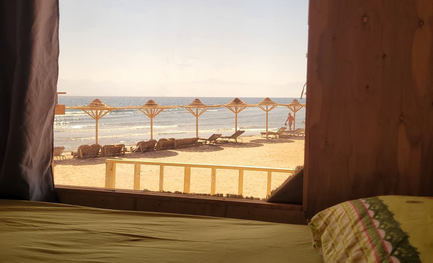 Sinai Life Camp beach view makeover Ras Shitan Nuweiba rooms and umbrellas by the Red Sea