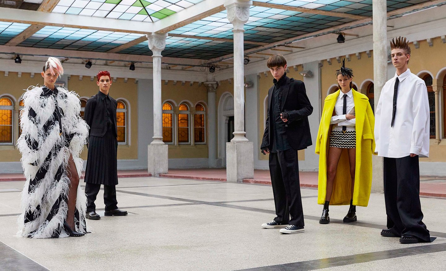 Filip (Left) and Nikita wears ALEXANDER BEL AW24 for Vogue Czechoslovakia, October issue, 2023
