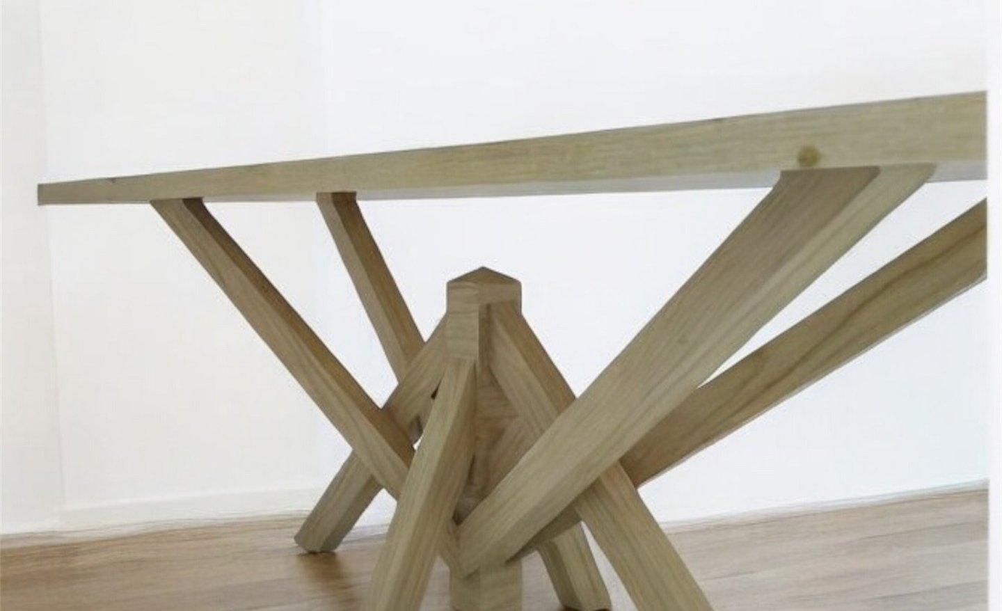 Pied de table bois massif