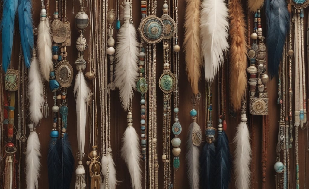 A collection of various belts and bracelets hangs in a disorganized manner on a rack, showcasing a wide array of colors and styles. There are leather items with metal studs, colorful fabric bracelets, and woven accessories.