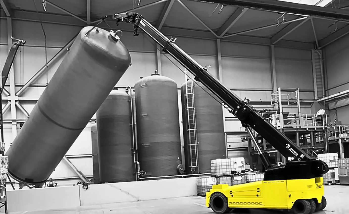 Żuraw Galizia GF180 - elektryczny mini żuraw do ograniczonych przestrzeni, udźwig 18 ton