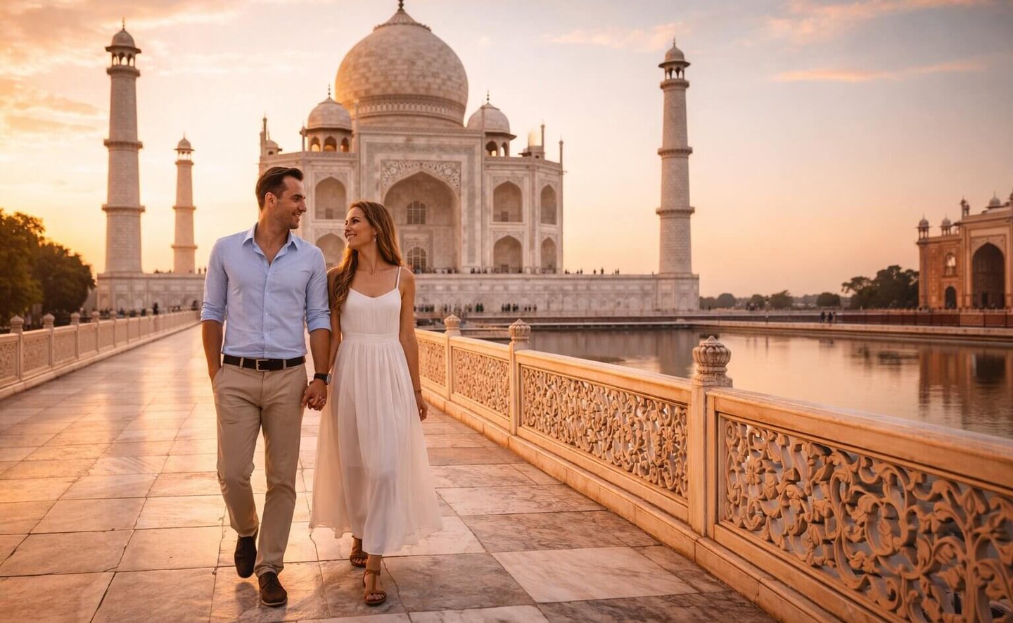 The Taj Mahal in Agra, India