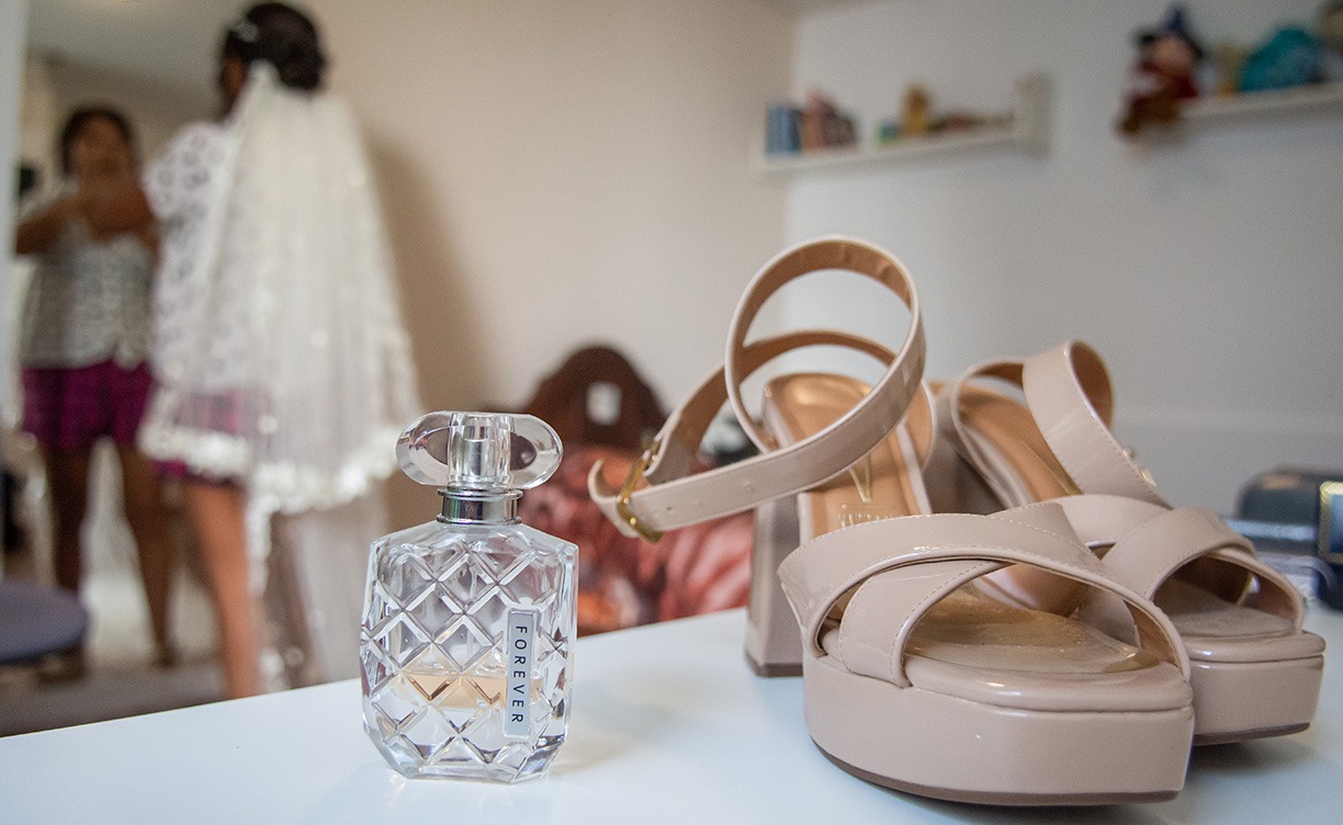 preparativos de la novia