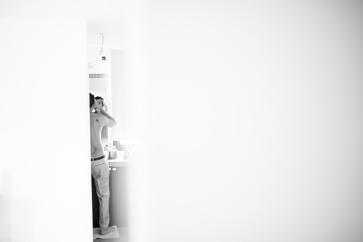 Preparativos del novio