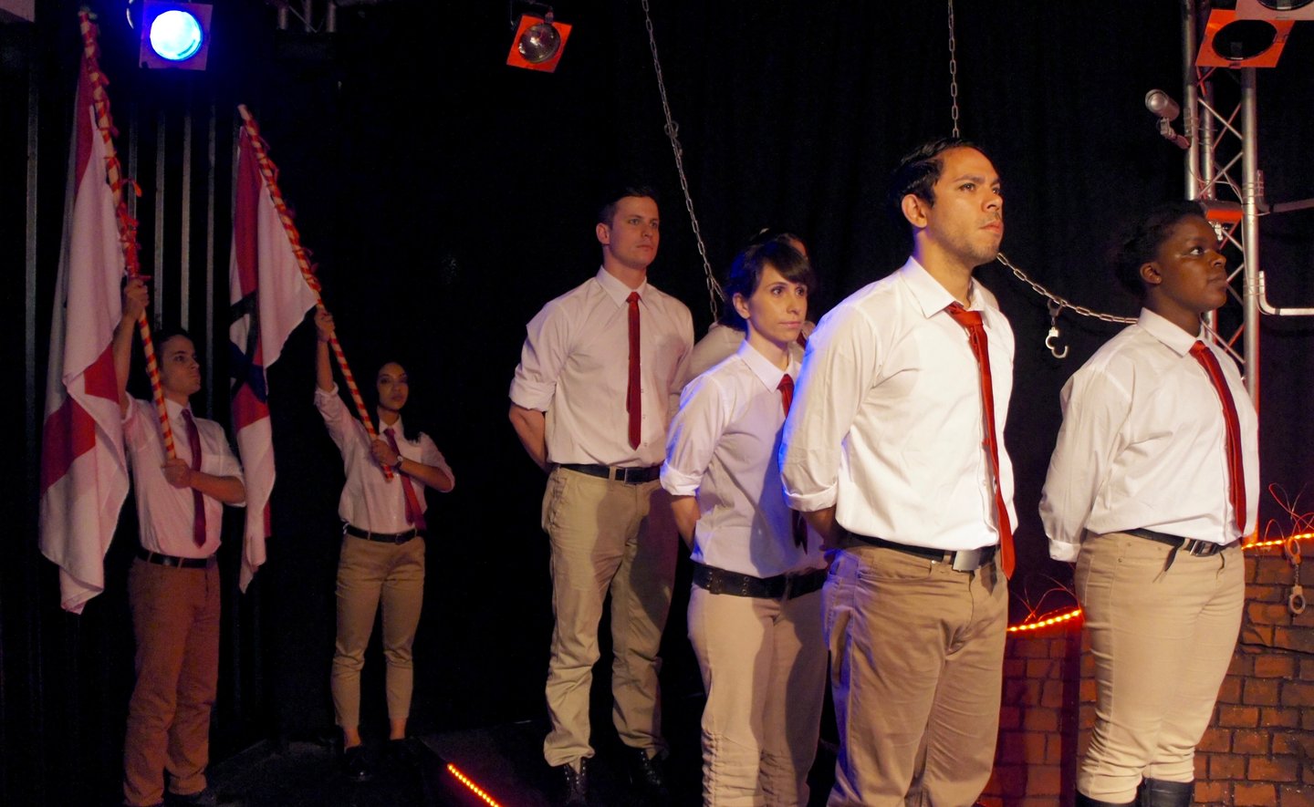 First Production of Divergent Theatre Collective titled Illegals The Games Show. Original Cast.