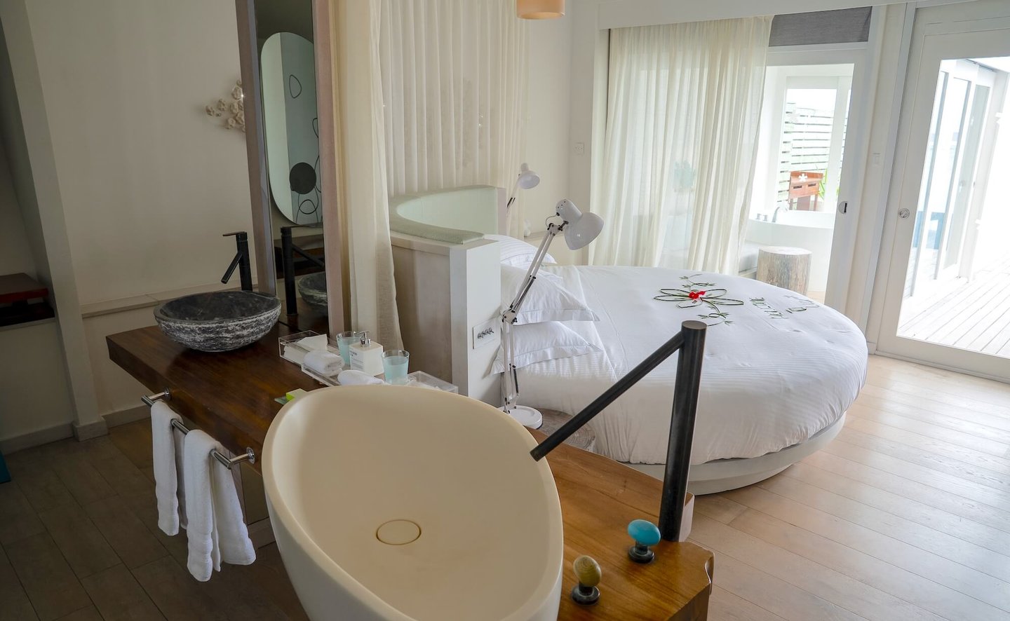 LUX South Ari Atoll Maldives one bed temptation pool water villa