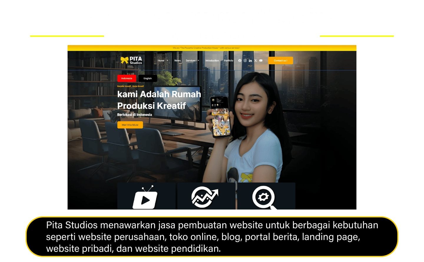 jasa pembuatan website pita studios