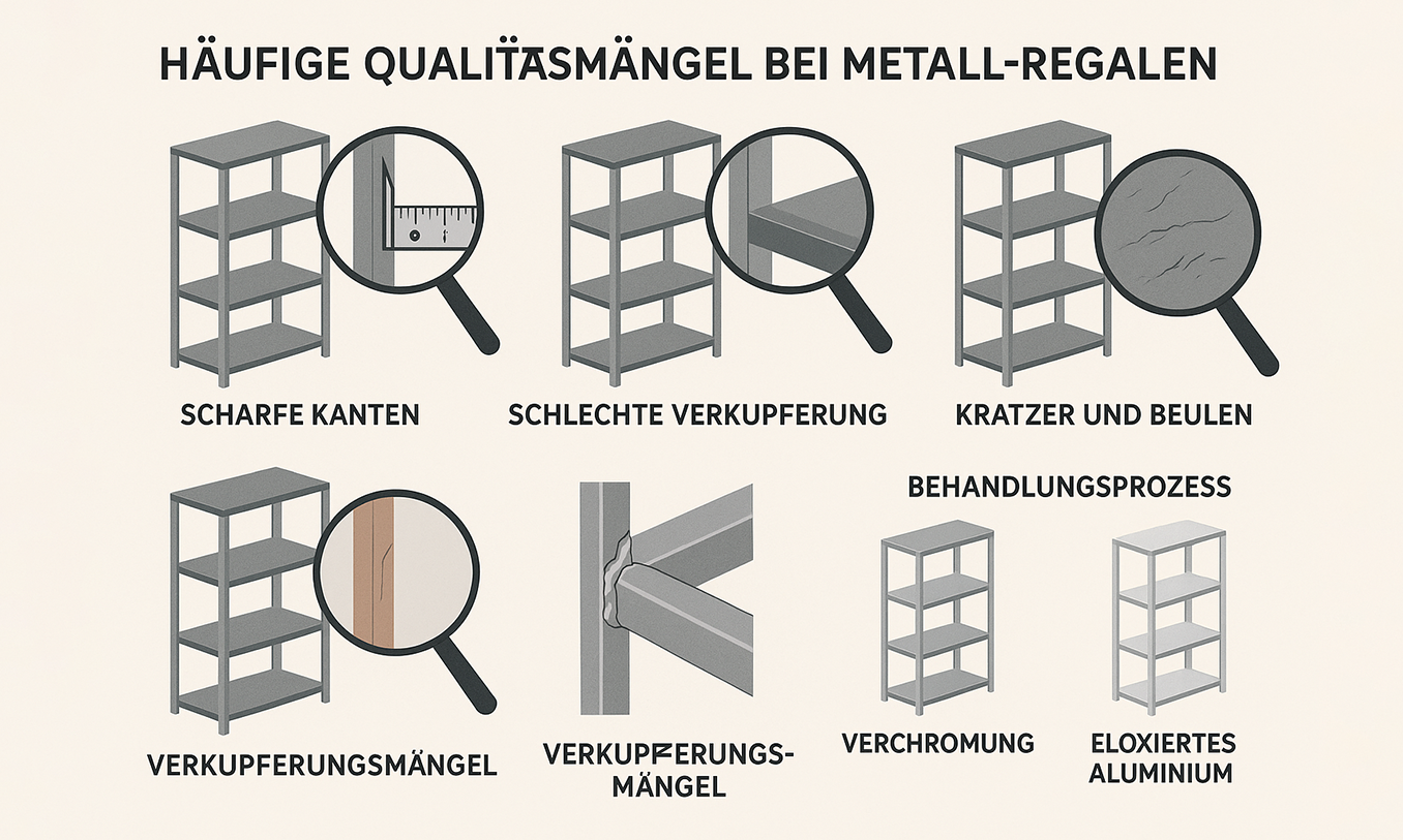 Metallregal Qualitätsmängel simple compose