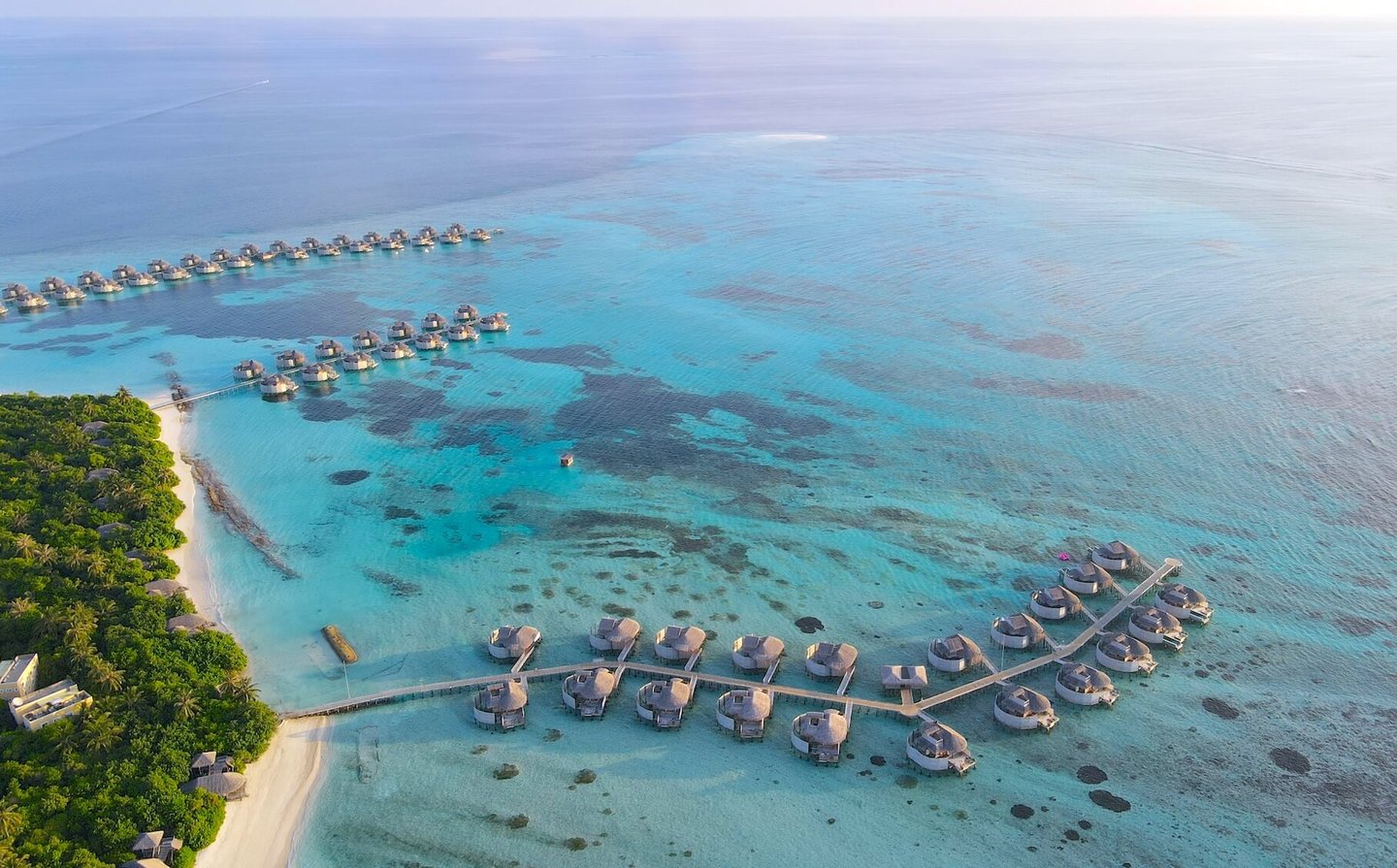 Six Senses Laamu Maldives island view