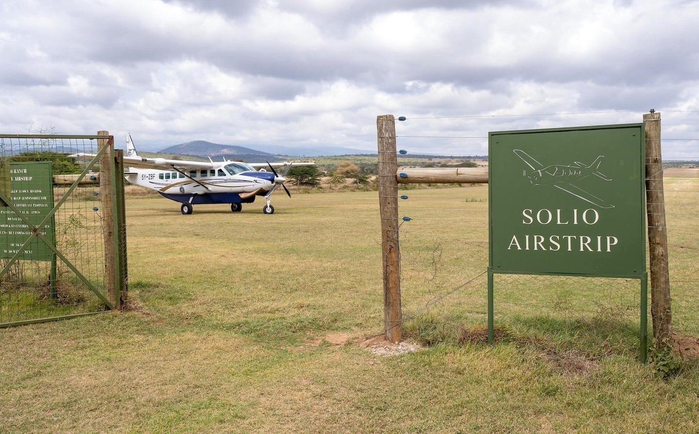 Solio Lodge Kenya solio airstrip