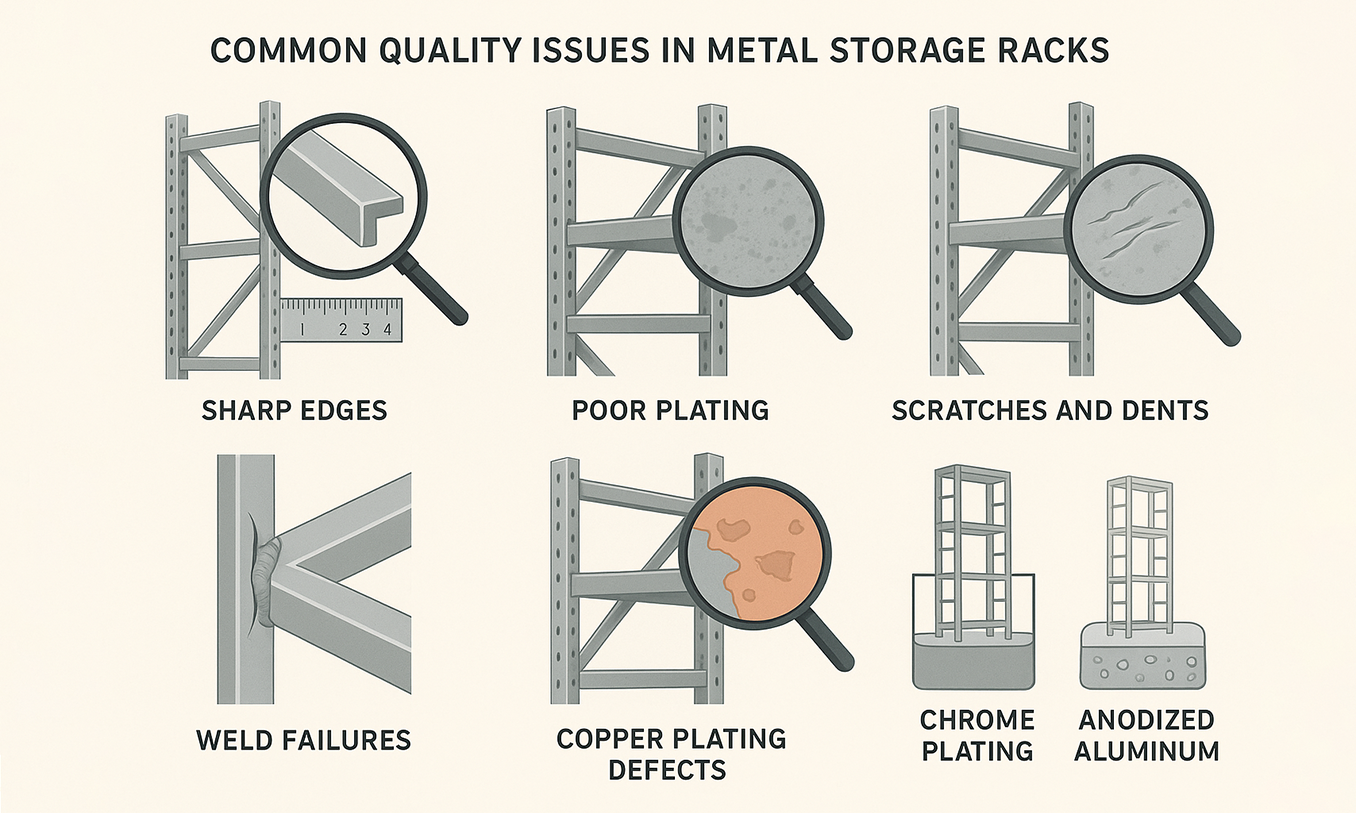 Metal Rack Defects and Fixes simple compose