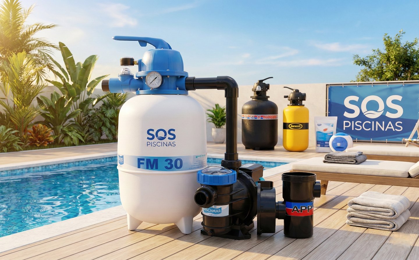 Filtros de piscina em Jacarepaguá